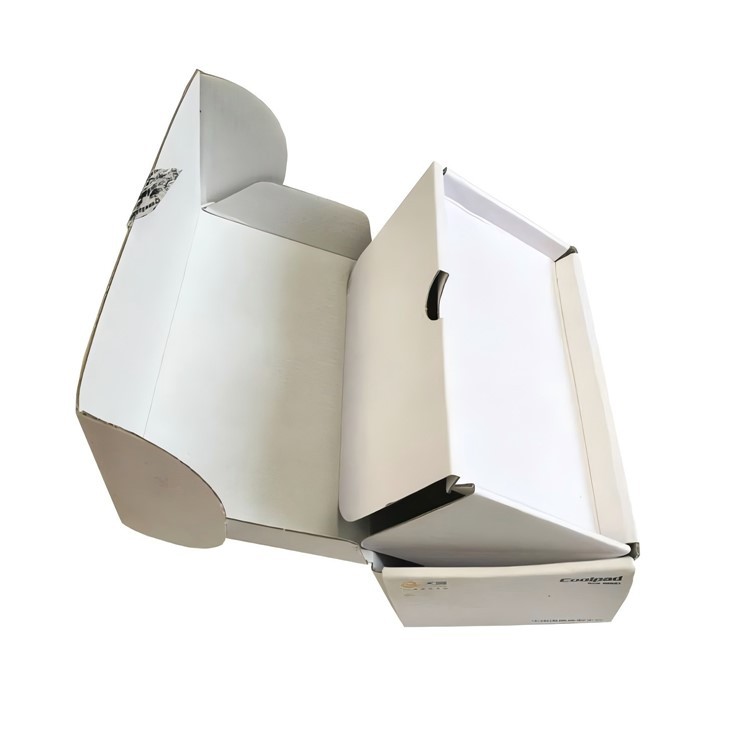 White Cardboard Shoe Box with Lid